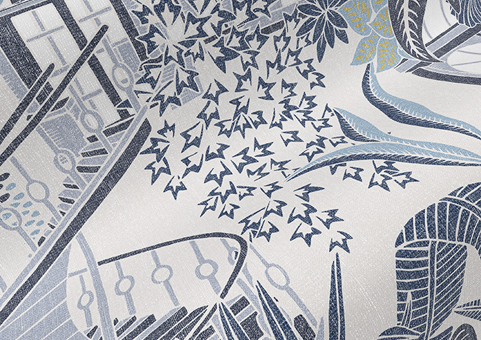 Elka, China Blue - Made to Measure Curtains - Image 4